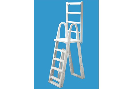 Lockable A-Frame Swing-Up Ladder for Above Ground Pools
