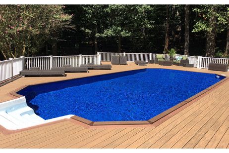 12' x 24' Grecian Ultimate Pool Sub-Assy with Synthetic Wood Coping | 28/28 mil liner | 52 in. Walls | W301224G | 62989