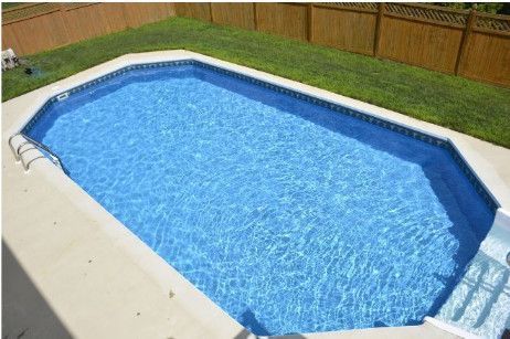 Ultimate 20' x 40' Grecian On Ground Pool Kit | White Bendable Aluminum Coping | Walk-In Steps | Free Shipping | Lifetime Warranty | 63008