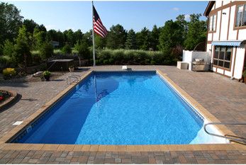 Cardinal 16' x 32' Rectangle In Ground Pool Kit | <b>8' Liner Over Step</b> | 6" Radius Corner | Steel Wall | 63576