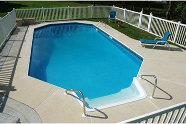 Cardinal 16'-6" x 32'-6" Grecian Shape In Ground Pool Kit | <b>8' Outside Liner Over Step</b> | Steel Wall | 63617