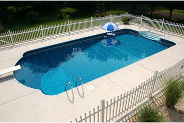 Cardinal 16' x 32' Single Roman End In Ground Pool Kit | <b>Full Width Inside Liner Over Step</b> | Steel Wall | 63629