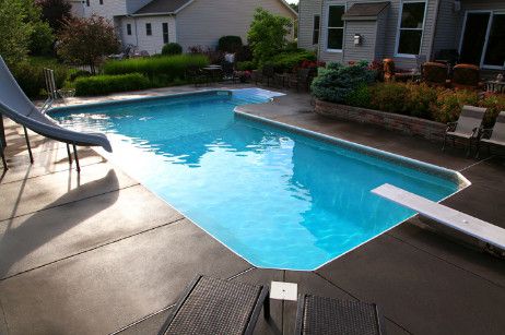 Cardinal 12' x 26' x 12' x 22' True-L In Ground Pool Kit | <b>8' Outside Liner Over Step</b> | 6" Radius Corner | Steel Wall | 63640