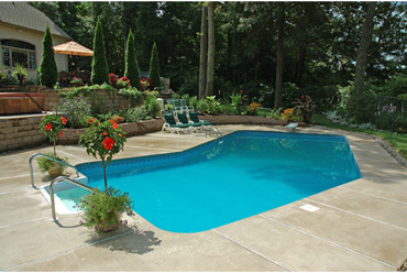 Cardinal 16' x 39' Lazy-L In Ground Pool Kit | <b>Full Width Inside Liner Over Step</b> | 6" Radius Corner | Steel Wall | 63644