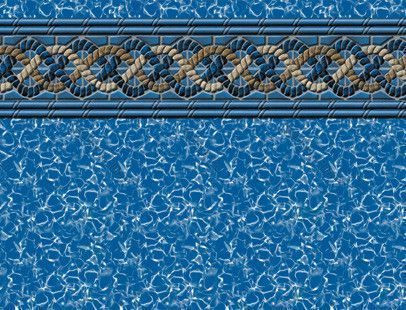 Mystri Gold 12' x 24' Oval Heavy Gauge Unibead 54" Wall Liner | LI122454MGU25 | 63672