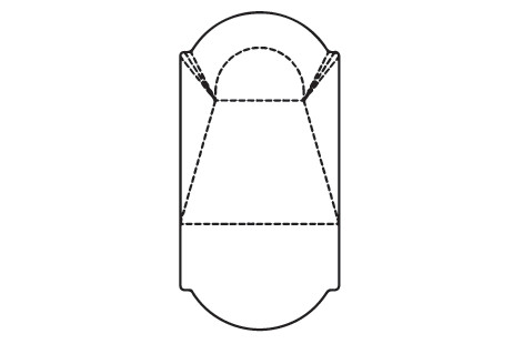 Cardinal 16' x 32' Double Roman End In Ground Pool Sub-Assy | 9' Inside Wedding Cake Step | Steel Wall | PDR02114 | 63748