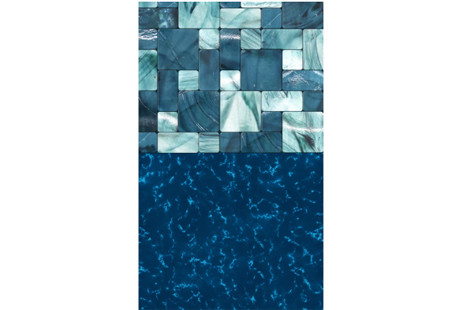 18' Round Emerald Coast Pattern Over-Lap Above Ground Pool Liner | 48" - 54" Wall | Standard Gauge | NL603-20 | 64848