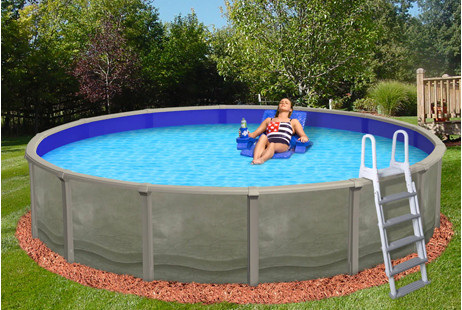 Trinity 18' Round Resin Hybrid Above Ground Pool with Standard Package | 52" Wall | 64867