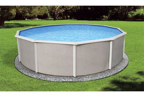 Belize 27' Round Above Ground Pool with Standard Package | 52" Wall | Free Shipping | 64878