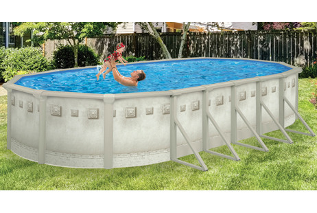 Millenium 12' x 24' Oval Above Ground Pool with Premier Package | 52" | PPMIL122452P | FREE Shipping | 65119