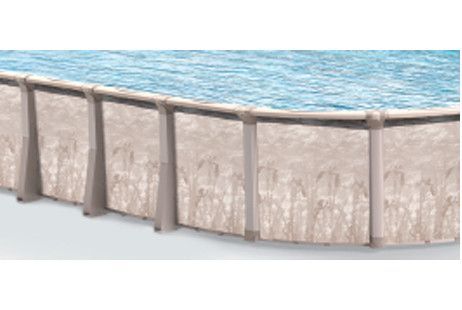 Malibu 18'x33' Oval Resin Hybrid Above Ground Pool with Premier Package | 52" Wall | PPMRN183352P | 65160