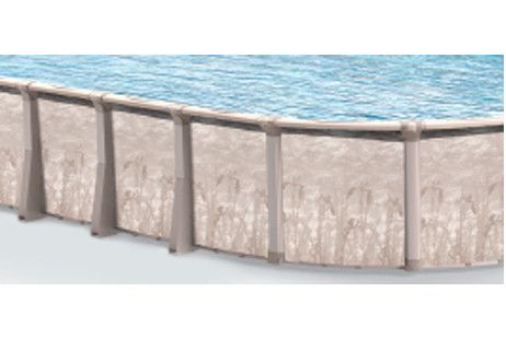 Malibu 15'x30' Oval Resin Hybrid Above Ground Pool with Premier Package | 52" Wall | PPMRN153052P | 65161