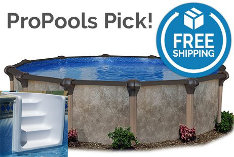 Above Ground Pool with In-Wall Step