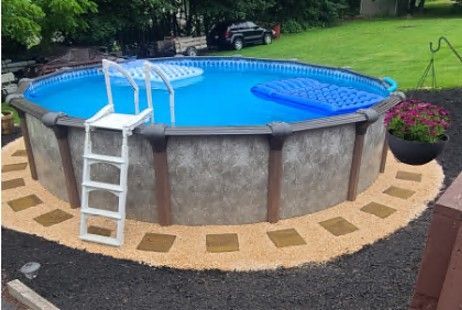 Coronado 12' Round Resin Hybrid Above Ground Pool with Premier Package | <b>Saltwater Friendly</b> | 54" Wall | 65474