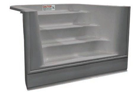 HydroSphere 6' Radius Step for HydroSphere 16' x 28' Freeform Pool | Bullnose | WHITE | Off Set Positioning | K1FS-1628F6RW | 65532