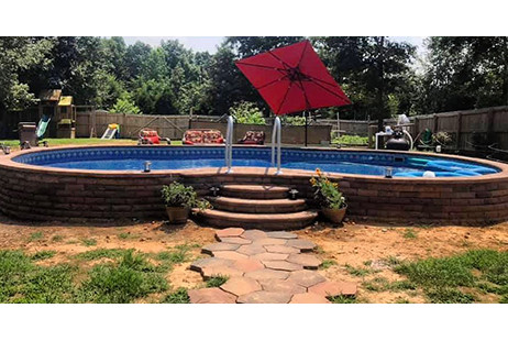 HydroSphere Freeform Semi-Inground Pool (Funtastic)