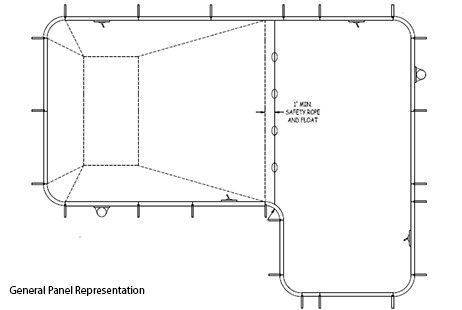 18' x 28' x 38' True-L In Ground Pool Sub-Assembly Kit with 2' Radius Corners | 67596