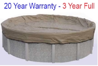 15' Round Above Ground Winter Pool Covers  20 Year Warranty  3 Year Full  BT0015