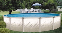 Pretium 15' Round Above Ground Pool Kit with Premier Package | 53703