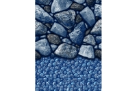 12' x 24' Oval Boulder Beach Pattern Liner | Overlap | 48" - 54" Wall | 291224 | 54821