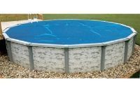 12' x 24' Oval Solar Blanket/Cover for Above Ground Pools | Blue | 3 Year Warranty | 8 Mil | 55020