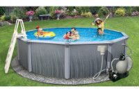 Martinique 24' Round Above Ground Pool Kit with Standard Package | 52" Wall | 55083
