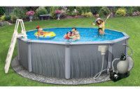 Martinique 27' Round Above Ground Pool Kit with Standard Package | 52" Wall | 55086