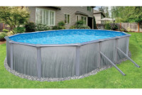 Martinique 12' x 24' Oval Above Ground Pool Kit with Standard Package | 52" Wall | 55090