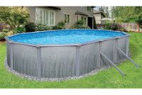 Martinique 15' x 30' Oval Above Ground Pool Kit with Standard Package | 52" Wall | 55093