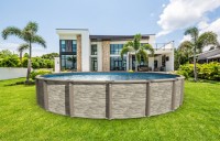 Azor 27' Round Above Ground Pool Kit with Savings Package | 54" wall | 55384