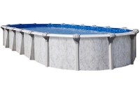 Sierra Nevada 12' x 24' Oval Resin Hybrid Above Ground Pools with Standard Package | 52" Wall | 56067