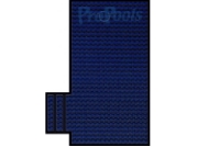 PoolTux KING99 Blue Mesh Safety Cover | 20' x 40' | FLUSH LEFT STEP | CSPTBMP20402