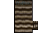 PoolTux  KING99 Tan Mesh Safety Cover | 16' x 36' | FLUSH RIGHT STEP | CSPTTMP16363