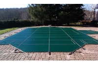 Loop-Loc 16' x 40' Solid Rectangle Safety Cover |  No Outside Step |  w Cover Pump | LLSP1640