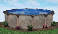 Laguna 30' Round Resin Hybrid Above Ground Pool with Savings Package | 52" Wall | 59710
