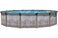 Regency LX 18' Round <b>Resin Hybrid</b> Above Ground Pool with Premier Package | 54" wall | 59985