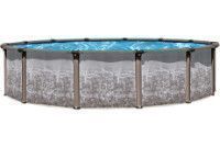 Regency LX 33' Round <b>Resin Hybrid</b> Above Ground Pool with Premier Package | 54" wall | 60000