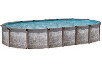 Regency LX 15' x 26' Oval <b>Resin Hybrid</b> Above Ground Pool with Standard Package | 54" wall | 60004
