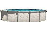 Magnus 18' Round <u>Aluminium</u> Wall <b>Resin Hybrid</b> Above Ground Pool with Premier Package | 54" Wall | 60018