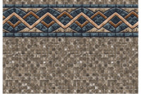 12' x 24' Oval Stone Mosaic 54" Uni-Bead Liner | Heavy Gauge | LI122454SMU25 | 60165