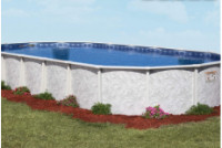 Pristine Bay 15' x 30' Oval Steel Above Ground Pools with Standard Package | 48" Wall | <u>FREE Shipping</u> | 60378