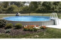 Ultimate 24' Round Above Ground Pool Kit | White Bendable Aluminum Coping | Free Shipping | Lifetime Warranty | 61043