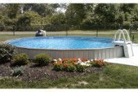 Ultimate 28' Round Above Ground Pool Kit | White Bendable Aluminum Coping | Free Shipping | Lifetime Warranty | 61044