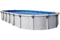 Tahoe 10' x 15' Oval Resin Hybrid Above Ground Pool with Savings Package | 54" Wall | 62431