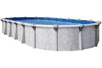 Tahoe 12' x 18' Oval Resin Hybrid Above Ground Pool with Savings Package | 54" Wall | 62432