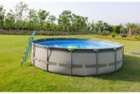 CaliFun 18' Round SoftSided Frame Above Ground Pool Package | 64633