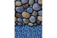 12' x 18' Oval Stoney Bay Pattern Overlap Above Ground Pool Liner | 48" - 54" Wall | 241218 | 65018