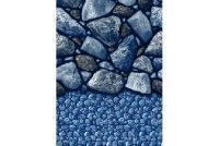 12' x 23' Oval Boulder Beach Pattern Liner | Overlap | 48" - 54" Wall | 291223 | 65082