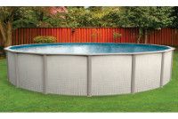 Richland 15' Round Above Ground Pool with Premier Package | 52" Wall | PPREP1552P | 65142