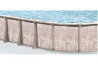 Malibu 18'x33' Oval Resin Hybrid Above Ground Pool with Premier Package | 52" Wall | PPMRN183352P | 65160